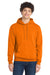 Port & Company PC78H/PC78HT Mens Core Pill Resistant Fleece Hooded Sweatshirt Hoodie w/ Pouch Pocket Tennessee Orange Model Front
