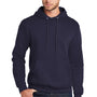 Port & Company Mens Core Pill Resistant Fleece Hooded Sweatshirt Hoodie w/ Pouch Pocket - True Navy Blue