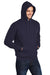 Port & Company PC78H/PC78HT Mens Core Pill Resistant Fleece Hooded Sweatshirt Hoodie w/ Pouch Pocket True Navy Blue Model 3q