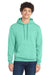 Port & Company PC78H/PC78HT Mens Core Pill Resistant Fleece Hooded Sweatshirt Hoodie w/ Pouch Pocket True Celadon Blue Model Front