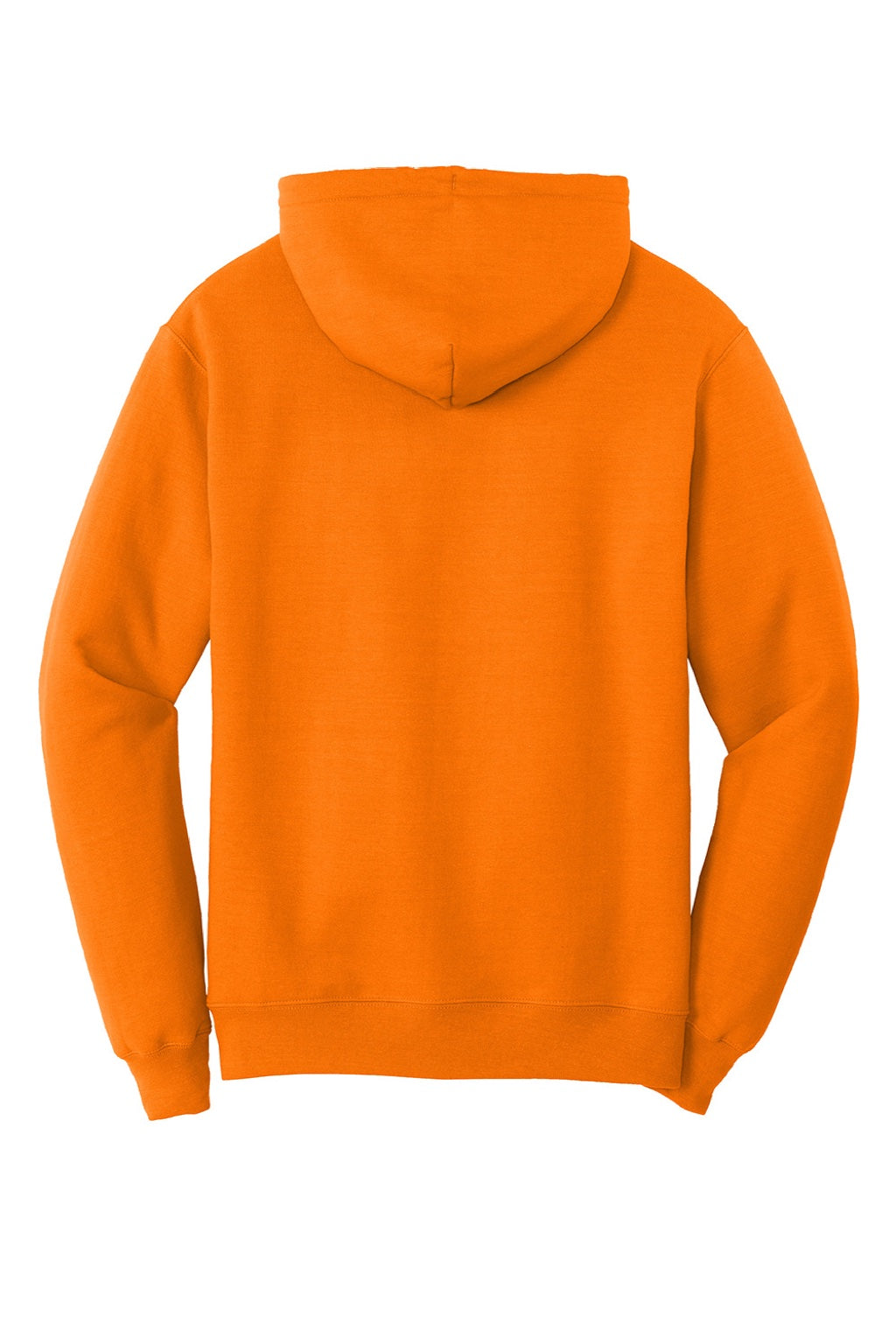 Port & Company PC78H/PC78HT Mens Core Pill Resistant Fleece Hooded Sweatshirt Hoodie w/ Pouch Pocket Tennessee Orange Flat Back