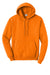 Port & Company PC78H/PC78HT Mens Core Pill Resistant Fleece Hooded Sweatshirt Hoodie w/ Pouch Pocket Tennessee Orange Flat Front