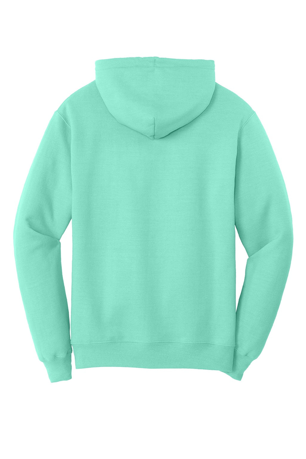 Port & Company PC78H/PC78HT Mens Core Pill Resistant Fleece Hooded Sweatshirt Hoodie w/ Pouch Pocket True Celadon Blue Flat Back