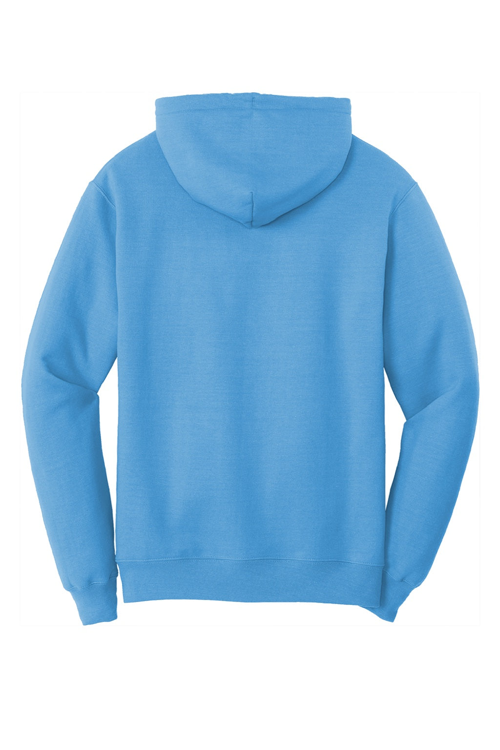 Port & Company PC78H/PC78HT Mens Core Pill Resistant Fleece Hooded Sweatshirt Hoodie w/ Pouch Pocket Aquatic Blue Flat Back