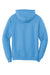 Port & Company PC78H/PC78HT Mens Core Pill Resistant Fleece Hooded Sweatshirt Hoodie w/ Pouch Pocket Aquatic Blue Flat Back