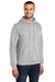 Port & Company PC78H/PC78HT Mens Core Pill Resistant Fleece Hooded Sweatshirt Hoodie w/ Pouch Pocket Ash Grey Model 3q