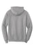 Port & Company PC78H/PC78HT Mens Core Pill Resistant Fleece Hooded Sweatshirt Hoodie w/ Pouch Pocket Heather Grey Flat Back