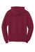 Port & Company PC78H/PC78HT Mens Core Pill Resistant Fleece Hooded Sweatshirt Hoodie w/ Pouch Pocket Cardinal Red Flat Back