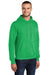 Port & Company PC78H/PC78HT Mens Core Pill Resistant Fleece Hooded Sweatshirt Hoodie w/ Pouch Pocket Clover Green Model 3q