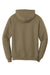 Port & Company PC78H/PC78HT Mens Core Pill Resistant Fleece Hooded Sweatshirt Hoodie w/ Pouch Pocket Coyote Brown Flat Back