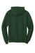 Port & Company PC78H/PC78HT Mens Core Pill Resistant Fleece Hooded Sweatshirt Hoodie w/ Pouch Pocket Dark Green Flat Back