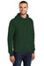 Port & Company PC78H/PC78HT Mens Core Pill Resistant Fleece Hooded Sweatshirt Hoodie w/ Pouch Pocket Dark Green Model 3q
