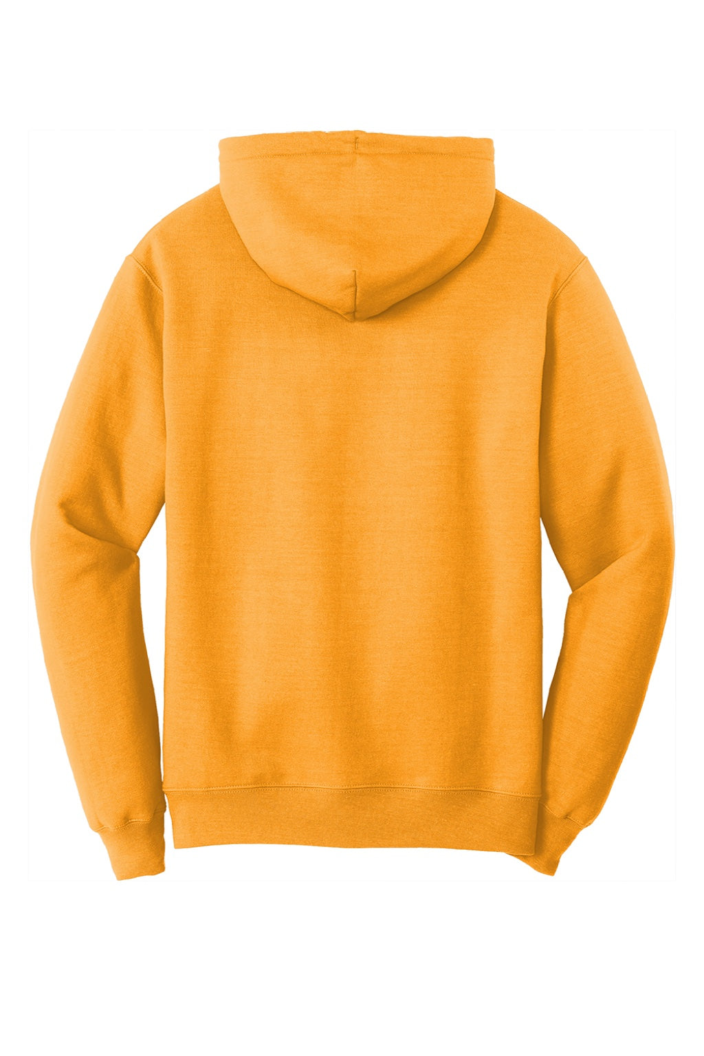 Port & Company PC78H/PC78HT Mens Core Pill Resistant Fleece Hooded Sweatshirt Hoodie w/ Pouch Pocket Gold Flat Back