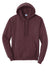 Port & Company PC78H/PC78HT Mens Core Pill Resistant Fleece Hooded Sweatshirt Hoodie w/ Pouch Pocket Heather Athletic Maroon Flat Front