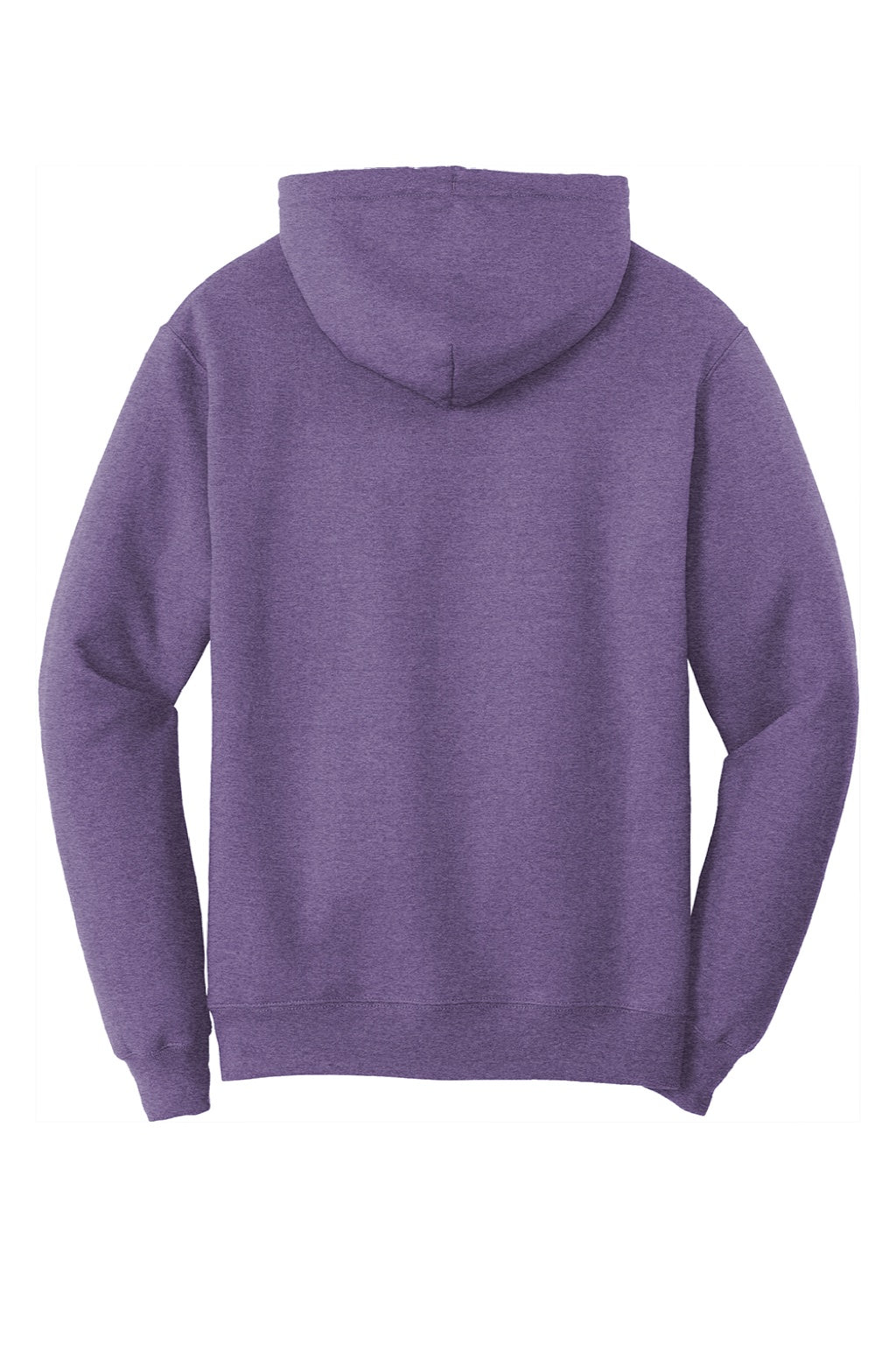 Port & Company PC78H/PC78HT Mens Core Pill Resistant Fleece Hooded Sweatshirt Hoodie w/ Pouch Pocket Heather Purple Flat Back