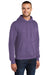 Port & Company PC78H/PC78HT Mens Core Pill Resistant Fleece Hooded Sweatshirt Hoodie w/ Pouch Pocket Heather Purple Model 3q