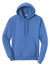 Port & Company PC78H/PC78HT Mens Core Pill Resistant Fleece Hooded Sweatshirt Hoodie w/ Pouch Pocket Heather Royal Blue Flat Front