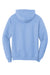 Port & Company PC78H/PC78HT Mens Core Pill Resistant Fleece Hooded Sweatshirt Hoodie w/ Pouch Pocket Light Blue Flat Back