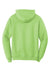 Port & Company PC78H/PC78HT Mens Core Pill Resistant Fleece Hooded Sweatshirt Hoodie w/ Pouch Pocket Lime Green Flat Back
