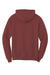 Port & Company PC78H/PC78HT Mens Core Pill Resistant Fleece Hooded Sweatshirt Hoodie w/ Pouch Pocket Maroon Flat Back
