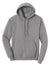 Port & Company PC78H/PC78HT Mens Core Pill Resistant Fleece Hooded Sweatshirt Hoodie w/ Pouch Pocket Medium Grey Flat Front