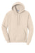 Port & Company PC78H/PC78HT Mens Core Pill Resistant Fleece Hooded Sweatshirt Hoodie w/ Pouch Pocket Natural Flat Front