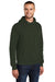 Port & Company PC78H/PC78HT Mens Core Pill Resistant Fleece Hooded Sweatshirt Hoodie w/ Pouch Pocket Olive Green Model 3q
