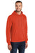 Port & Company PC78H/PC78HT Mens Core Pill Resistant Fleece Hooded Sweatshirt Hoodie w/ Pouch Pocket Orange Model 3q