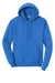 Port & Company PC78H/PC78HT Mens Core Pill Resistant Fleece Hooded Sweatshirt Hoodie w/ Pouch Pocket Royal Blue Flat Front