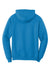 Port & Company PC78H/PC78HT Mens Core Pill Resistant Fleece Hooded Sweatshirt Hoodie w/ Pouch Pocket Sapphire Blue Flat Back