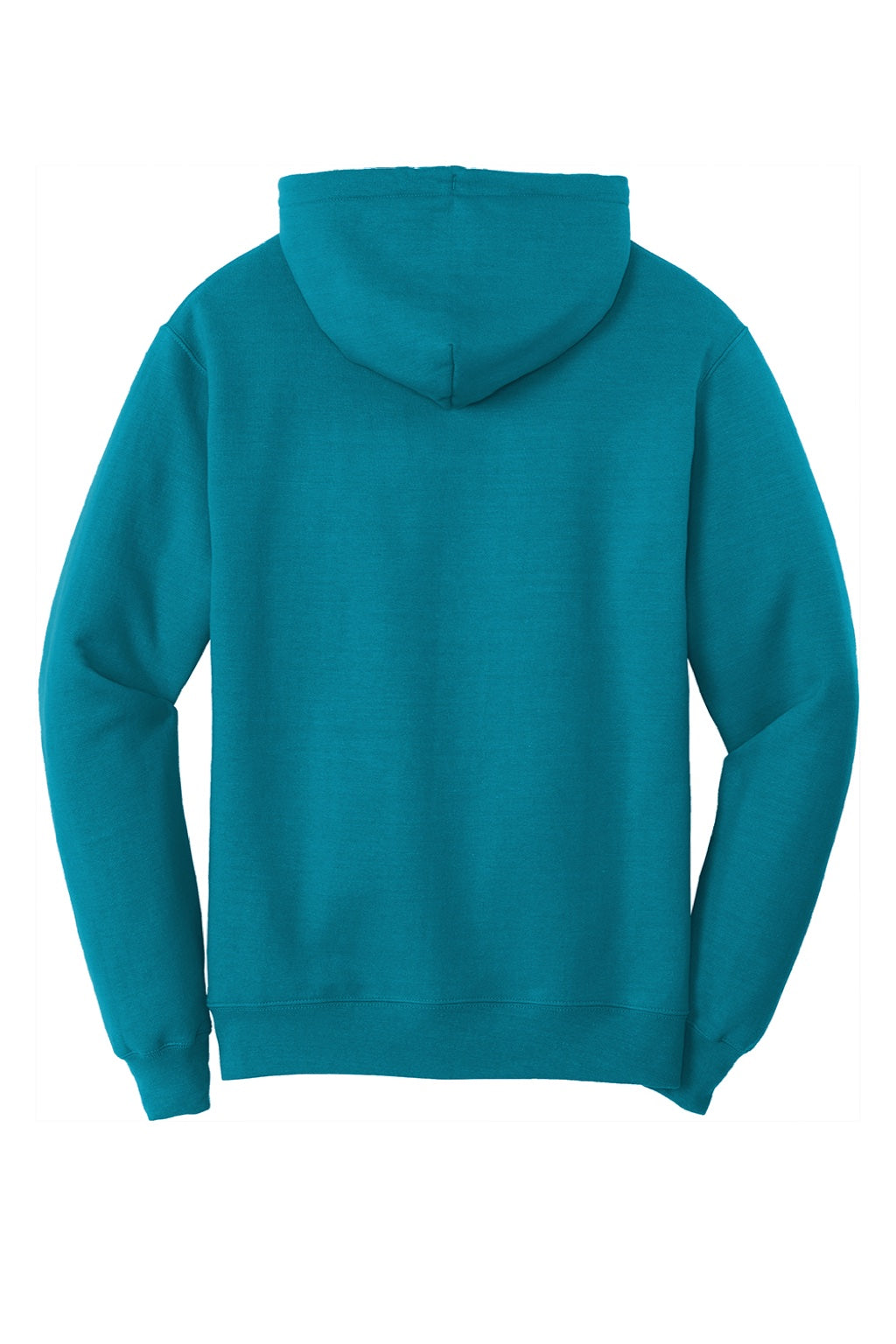 Port & Company PC78H/PC78HT Mens Core Pill Resistant Fleece Hooded Sweatshirt Hoodie w/ Pouch Pocket Teal Green Flat Back