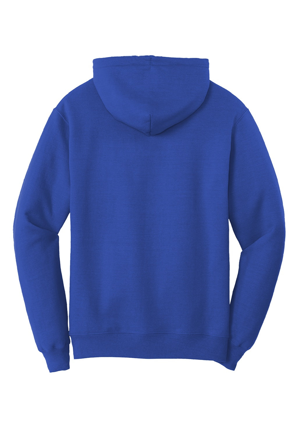 Port & Company PC78H/PC78HT Mens Core Pill Resistant Fleece Hooded Sweatshirt Hoodie w/ Pouch Pocket True Royal Blue Flat Back