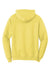 Port & Company PC78H/PC78HT Mens Core Pill Resistant Fleece Hooded Sweatshirt Hoodie w/ Pouch Pocket Yellow Flat Back