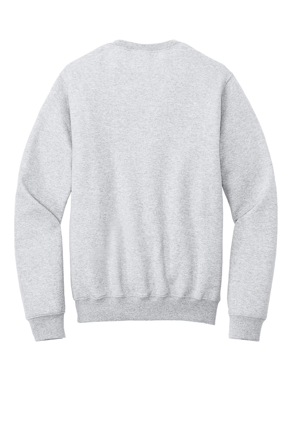 Port & Company PC78PKT Mens Core Fleece Crewneck Sweatshirt w/ Pouch Pocket Ash Grey Flat Back