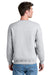 Port & Company PC78PKT Mens Core Fleece Crewneck Sweatshirt w/ Pouch Pocket Ash Grey Model Back