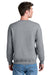 Port & Company PC78PKT Mens Core Fleece Crewneck Sweatshirt w/ Pouch Pocket Heather Grey Model Back