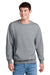 Port & Company PC78PKT Mens Core Fleece Crewneck Sweatshirt w/ Pouch Pocket Heather Grey Model Front