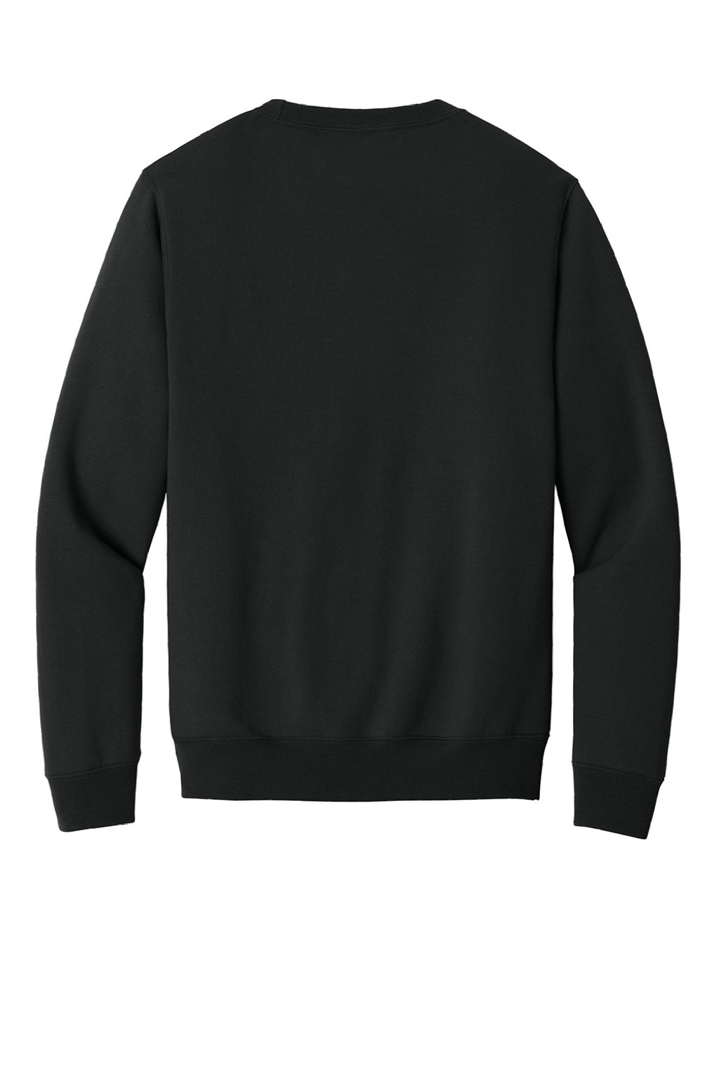 Port & Company PC78PKT Mens Core Fleece Crewneck Sweatshirt w/ Pouch Pocket Jet Black Flat Back