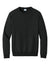Port & Company PC78PKT Mens Core Fleece Crewneck Sweatshirt w/ Pouch Pocket Jet Black Flat Front