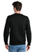 Port & Company PC78PKT Mens Core Fleece Crewneck Sweatshirt w/ Pouch Pocket Jet Black Model Back