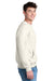 Port & Company PC78PKT Mens Core Fleece Crewneck Sweatshirt w/ Pouch Pocket Heather Oatmeal Model Side