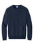 Port & Company PC78PKT Mens Core Fleece Crewneck Sweatshirt w/ Pouch Pocket True Navy Blue Flat Front