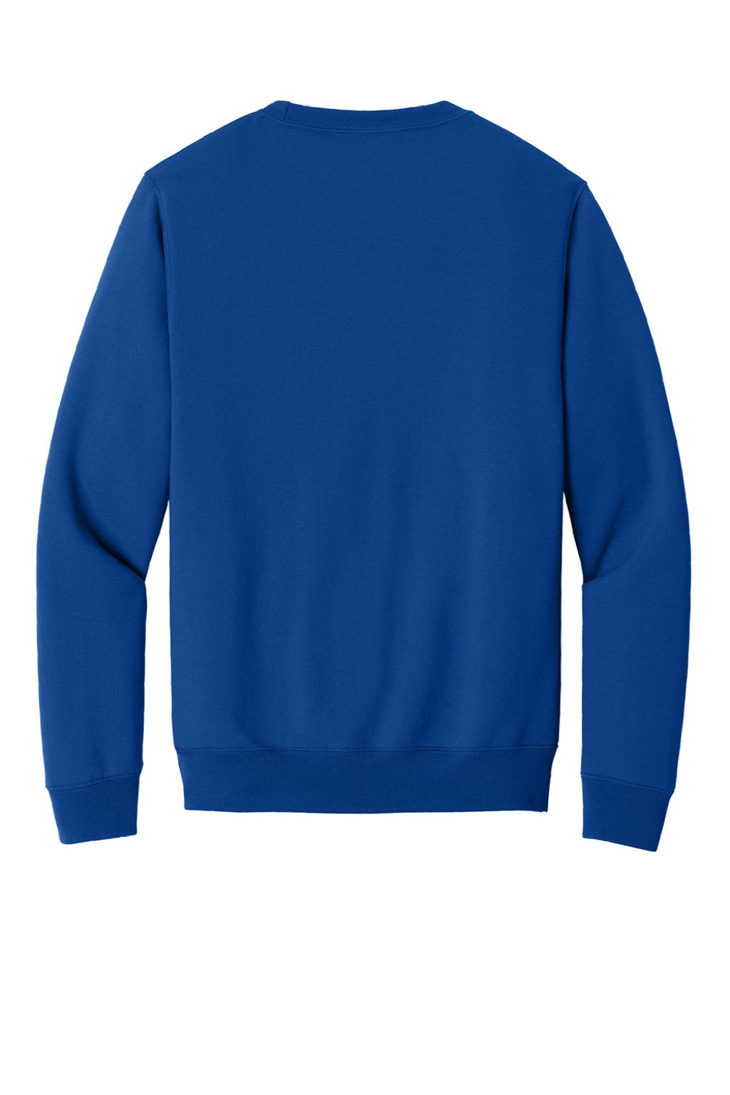 Port & Company PC78PKT Mens Core Fleece Crewneck Sweatshirt w/ Pouch Pocket True Royal Blue Flat Back