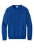 Port & Company PC78PKT Mens Core Fleece Crewneck Sweatshirt w/ Pouch Pocket True Royal Blue Flat Front