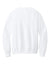 Port & Company PC78PKT Mens Core Fleece Crewneck Sweatshirt w/ Pouch Pocket White Flat Back