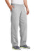 Port & Company PC78P Mens Core Pill Resistant Fleece Open Bottom Sweatpants w/ Pockets Ash Grey Model 3q