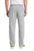Port & Company PC78P Mens Core Pill Resistant Fleece Open Bottom Sweatpants w/ Pockets Ash Grey Model Back