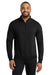 Port & Company PC78Q Mens Core Fleece 1/4 Zip Sweatshirt Jet Black Model Front