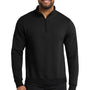Port & Company Mens Core Fleece 1/4 Zip Sweatshirt - Jet Black