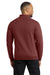 Port & Company PC78Q Mens Core Fleece 1/4 Zip Sweatshirt Maroon Model Back